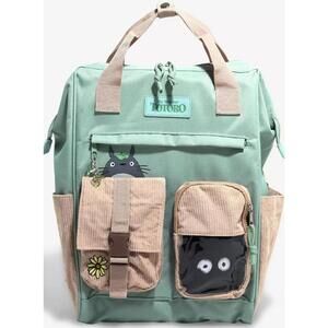 Studio Ghibli My Neighbor Totoro Soot Sprite Multi-Pocket BackpackNew 12x6.5x18